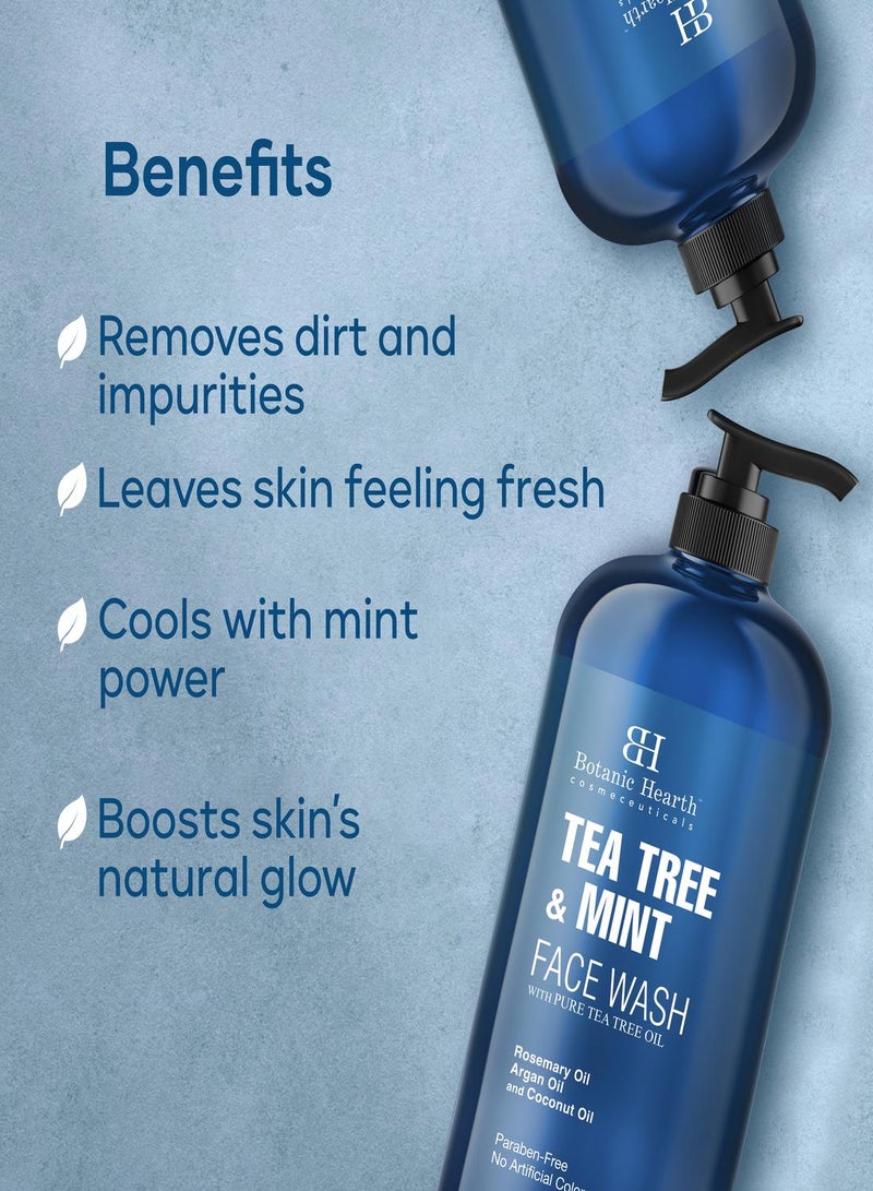 Botanic Hearth Tea Tree Shampoo, Vitamin C, Peppermint, Lavender and Rosemary Oil, Fights Dandruff and Dry Scalp, 16 fl oz - Image 3